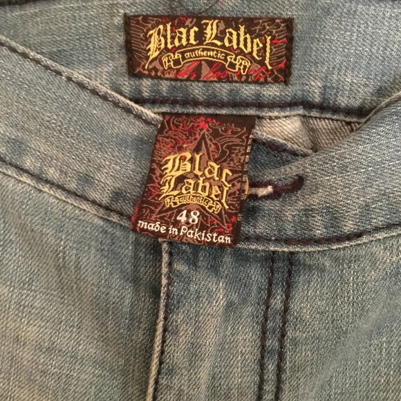 Blac Label Shorts Blac Label Denim Pieced Blue Shorts Size 48 X 1